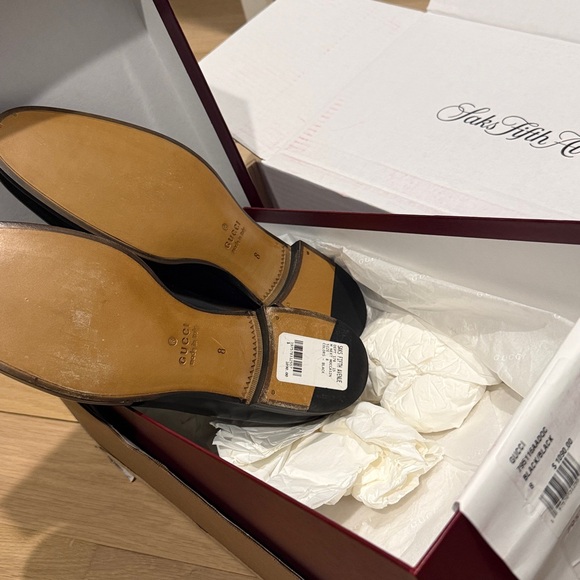 GUCCI MENS NEXT BIT LEATHER LOAFER- NEVER WORN